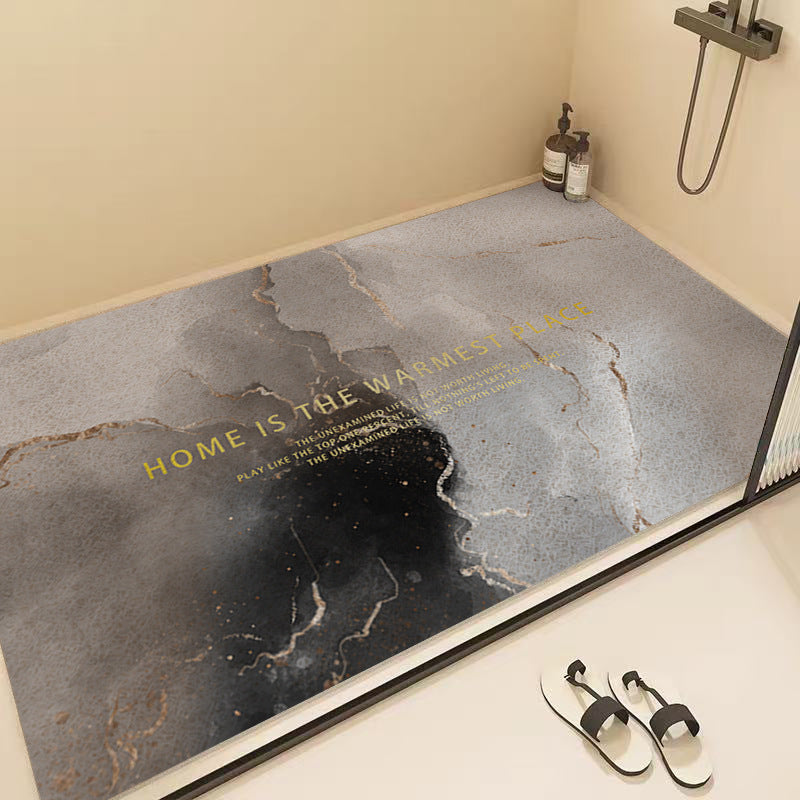 Marble Pattern Shower Mat Kalsten