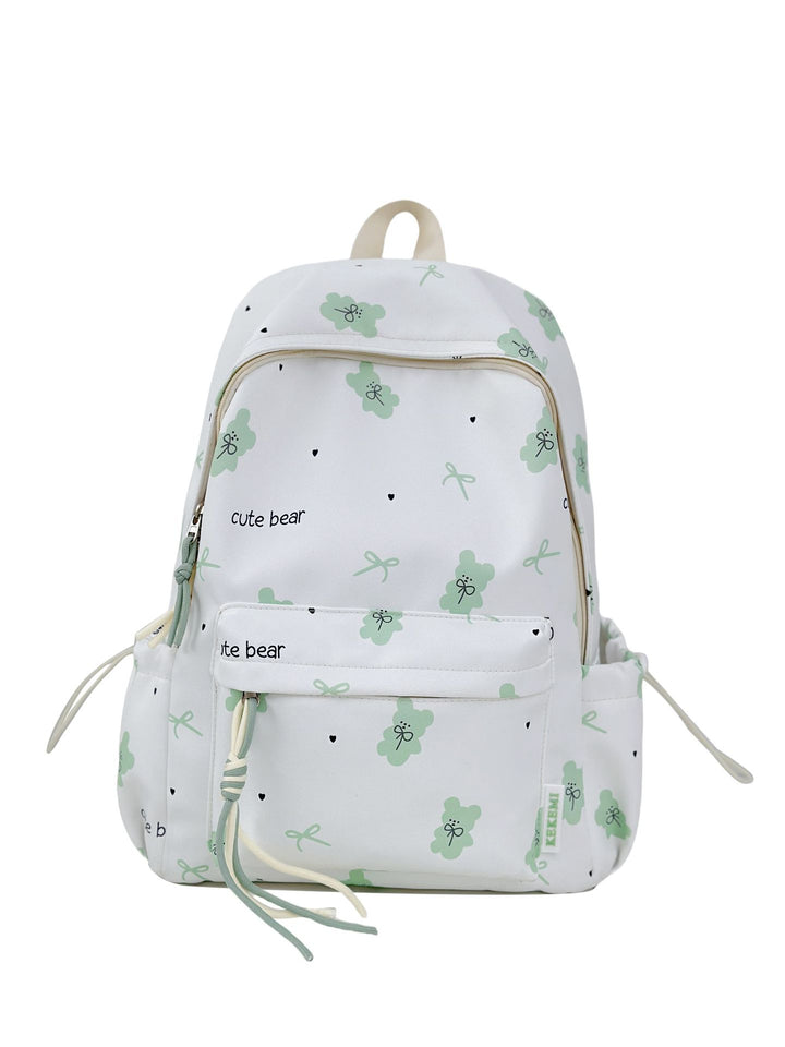 Cute Character Print School Backpack