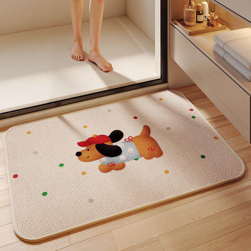 Cute Animal-Themed Non-Slip Bath Mat for Bathroom