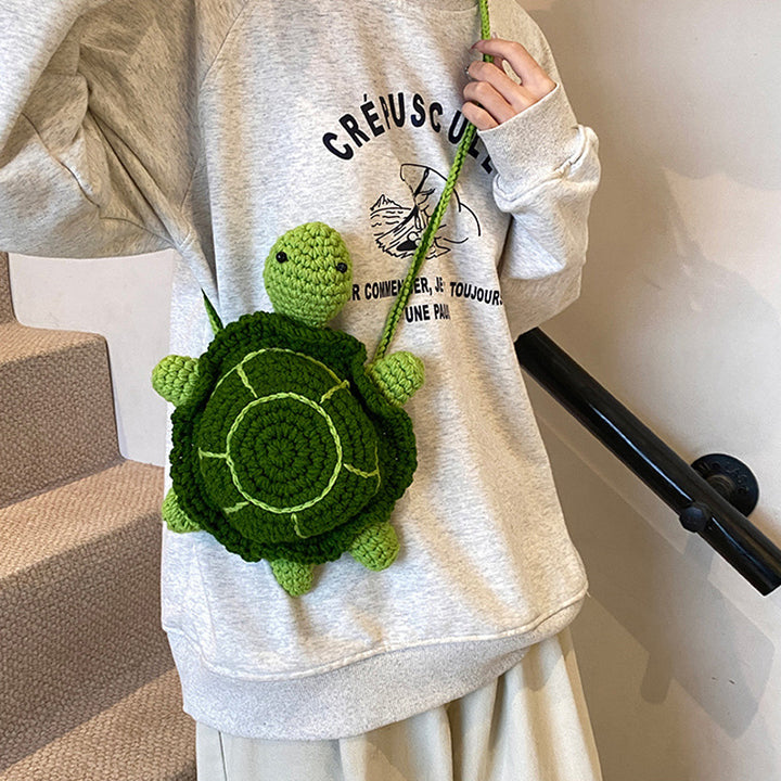 Cute Plush Turtle-Themed Mini Backpack