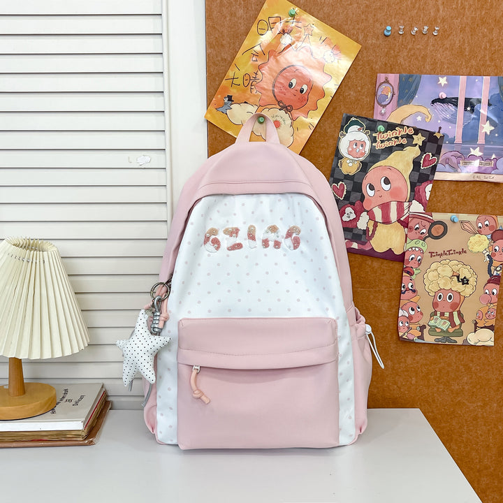 Cute Polka Dot Patterned Backpack Kalsten