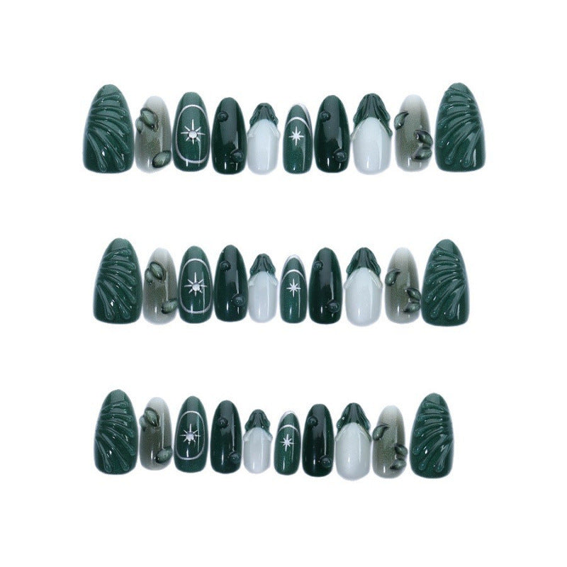 Artificial nails with botanical motifs Kalsten