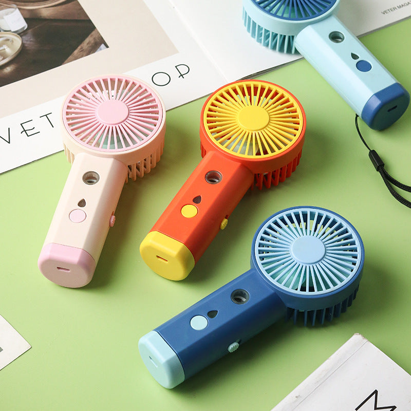 Cooling portable rechargeable handheld mini fan with adjustable airflow quiet motor and USB charging Kalsten