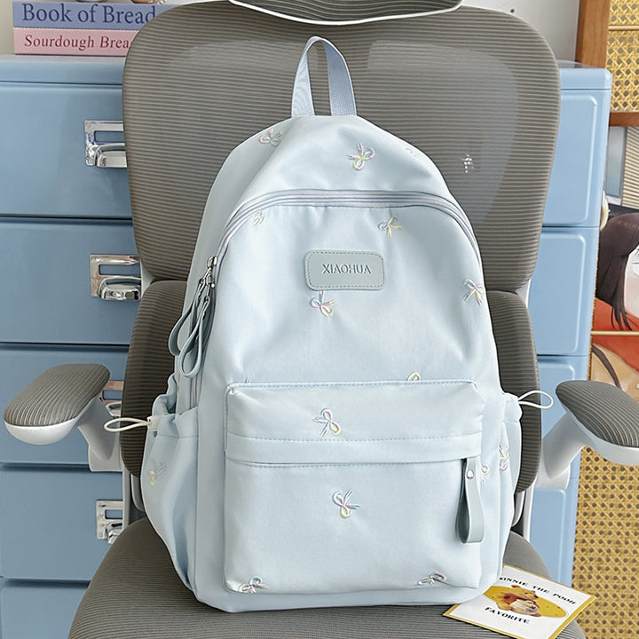 Embroidered Floral Detail Casual Backpack Kalsten