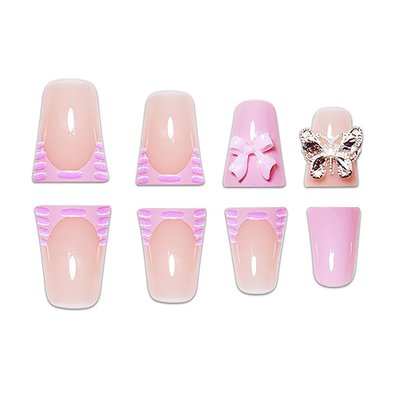 Playful Floral Design Press-On Nail Extensions Kalsten