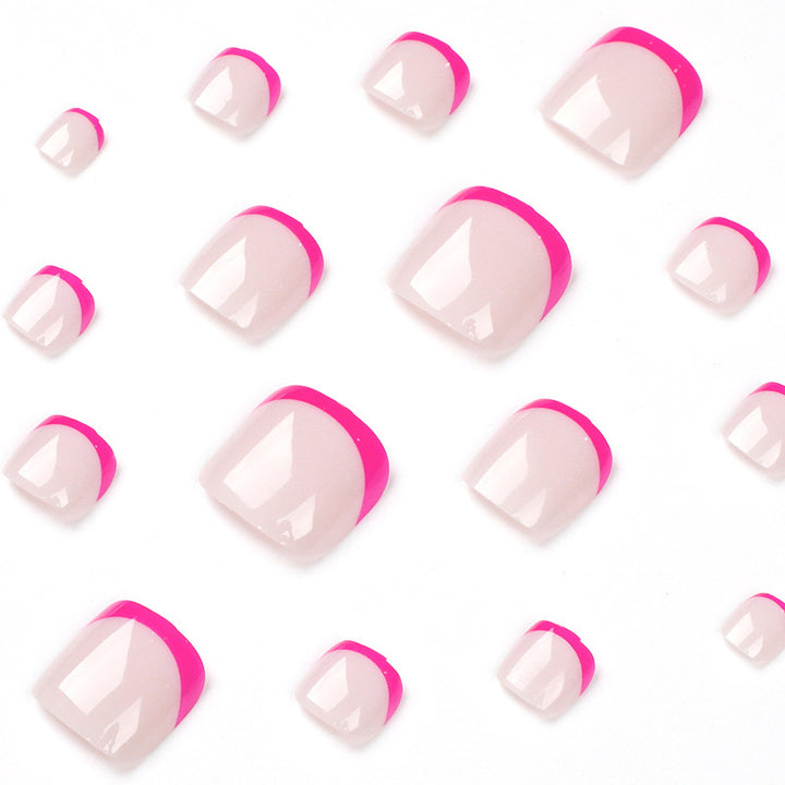 Artful foot nail design with modern color accents Kalsten