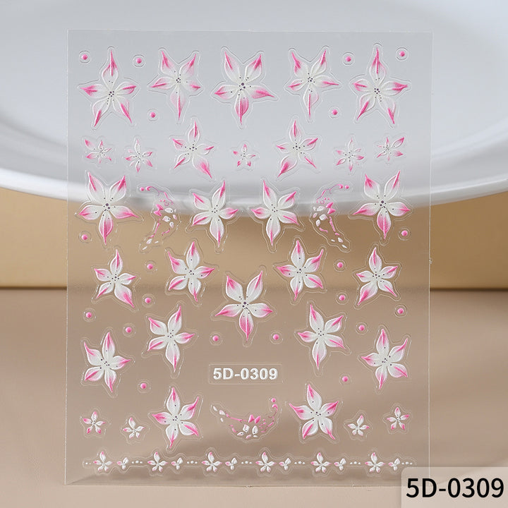 Floral Nail Art Decal Set