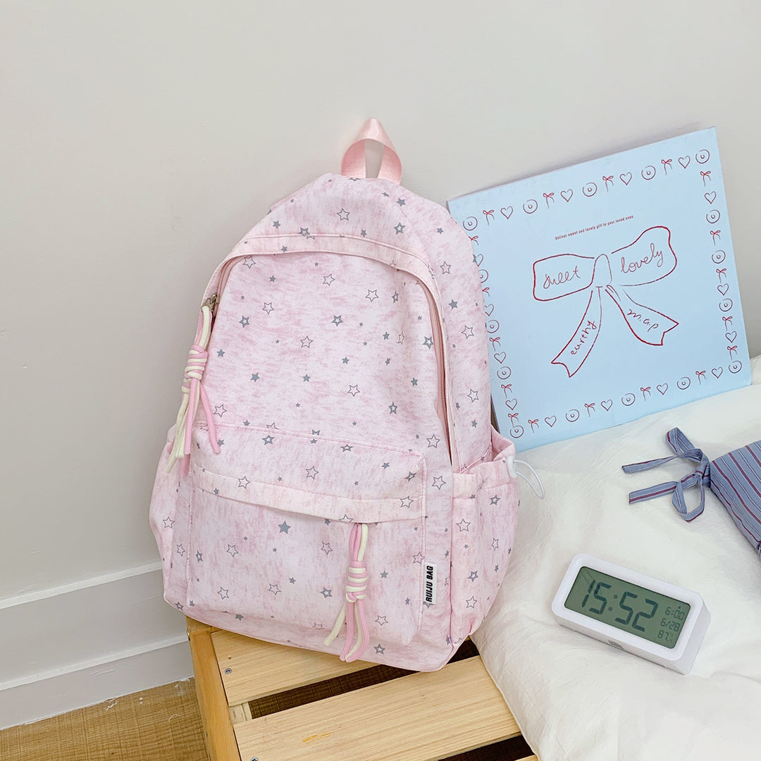Cute Star-Patterned School Backpack Kalsten