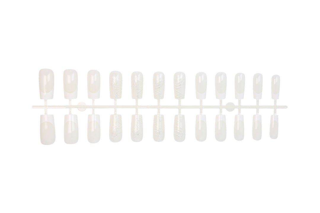 Nail art set with elegant transparent design Kalsten