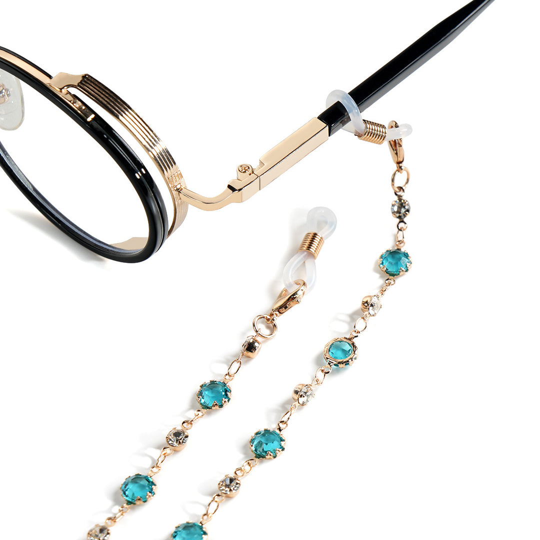 Crystal-Embellished Eyewear Chain kalsten