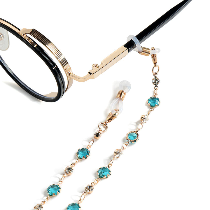 Crystal-Embellished Eyewear Chain kalsten
