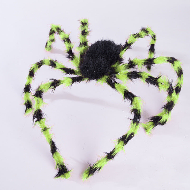 Halloween Headband with Plush Spider