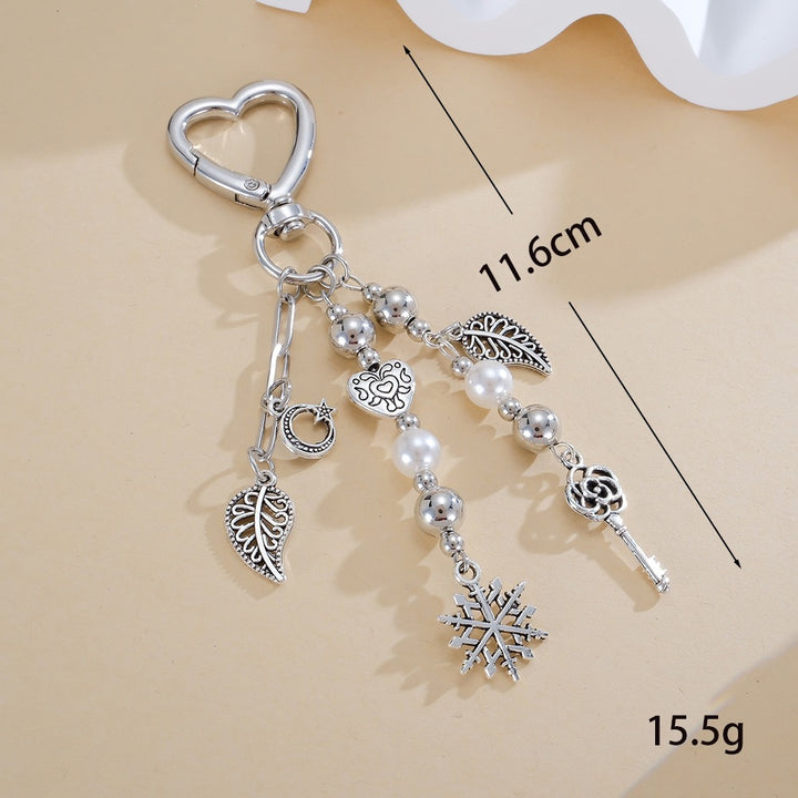Keychain with Sparkling Stars and Bow Design Kalsten