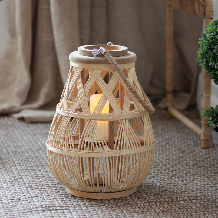 Handmade Rattan Lantern Kalsten