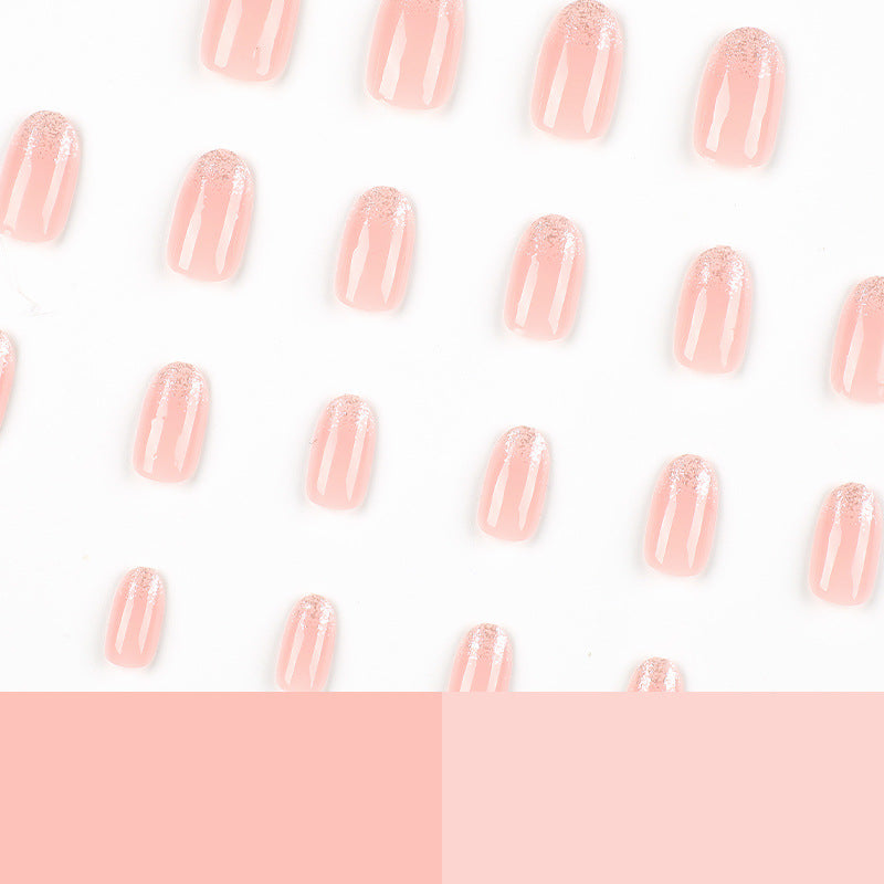 Elegant artificial nails with glitter detail Kalsten