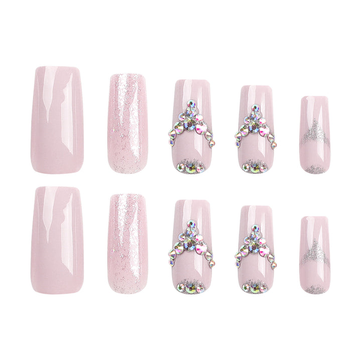 Artful Nail Art with Rhinestone Embellishments Kalsten