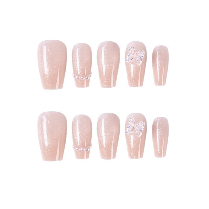 Artistic Character-Embossed Press-On Nail Set Kalsten