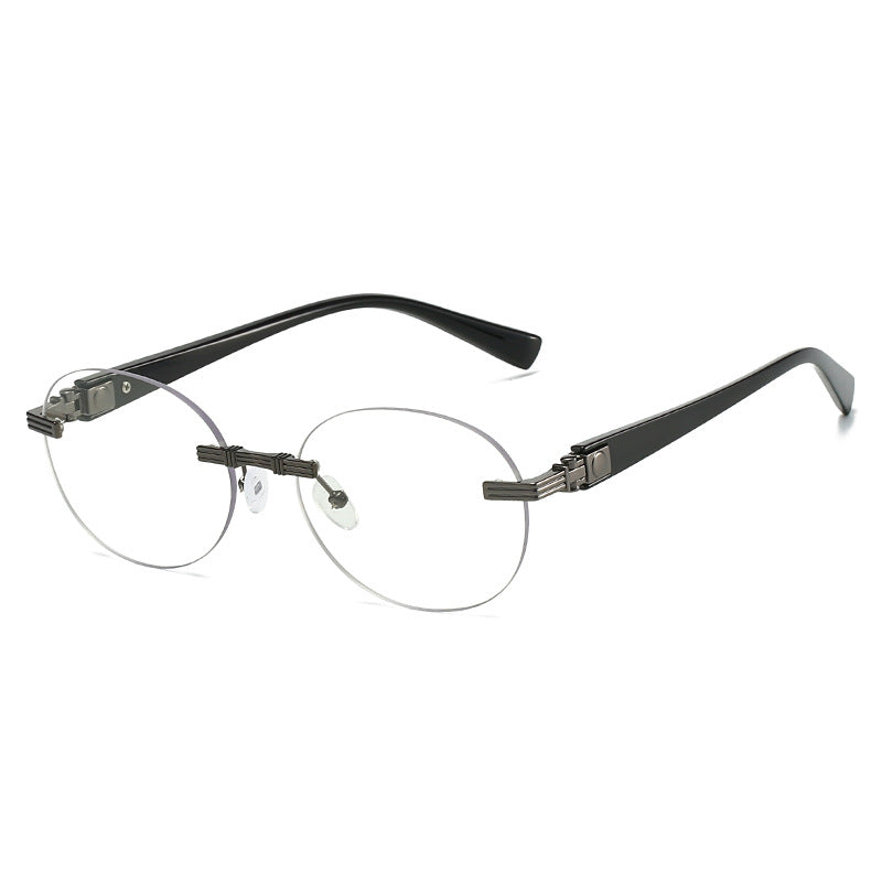 Women's fashionable sunglasses with transparent frame and flexible nose pad Kalsten