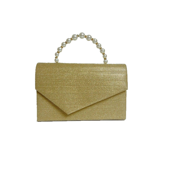 Elegant Pearl-Handled Evening Clutch