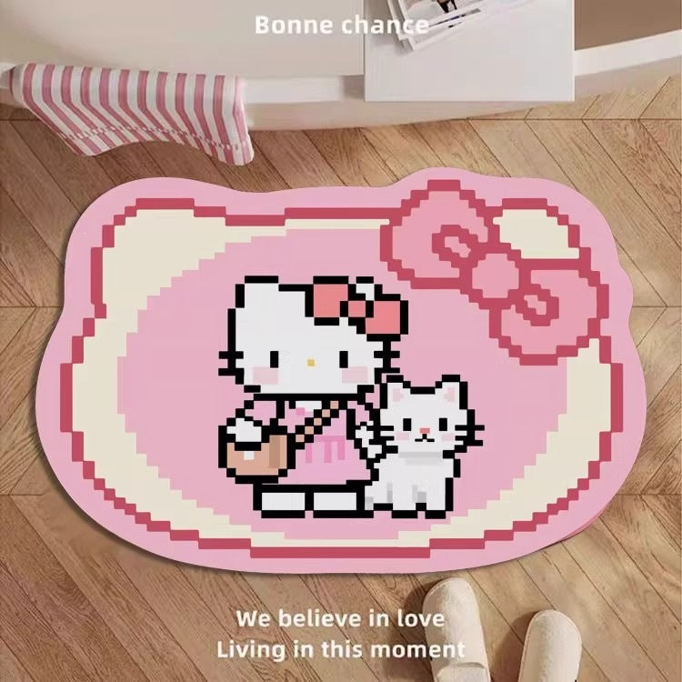 Adorable Cartoon Character Bath Mat for Bathroom