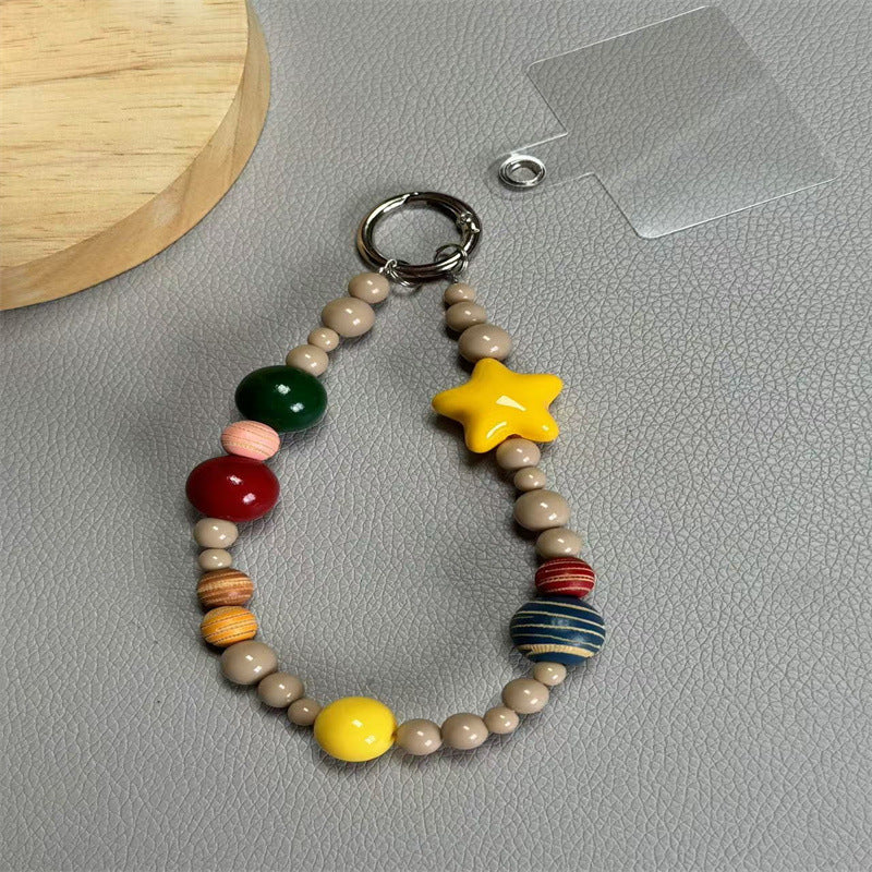 Colorful Beaded Charm Keychain Kalsten