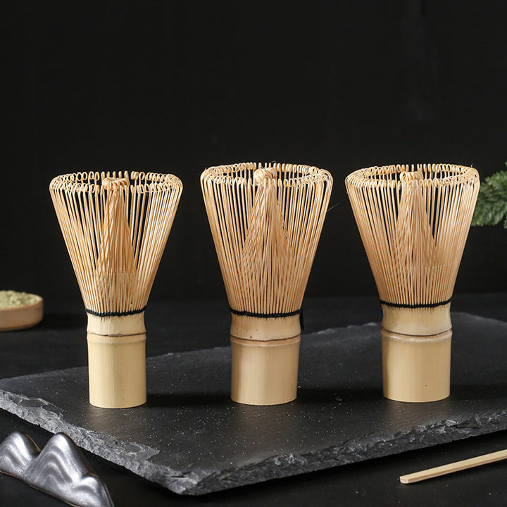 Traditional Japanese-Style Ceramic Matcha Tea Set With Bamboo Chasen Whisk Porcelain Matcha Bowl Brass Chashaku Scoop And Ceramic Whisk Holder