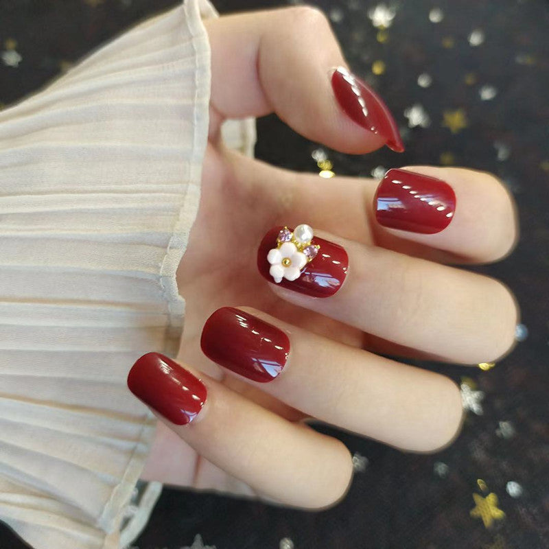 Elegant French Tip Press-On Nail Art
