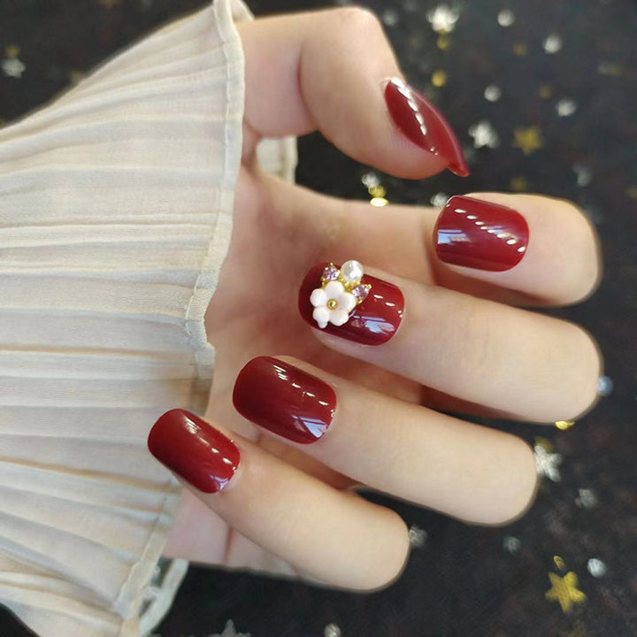 Elegant French Tip Press-On Nail Art