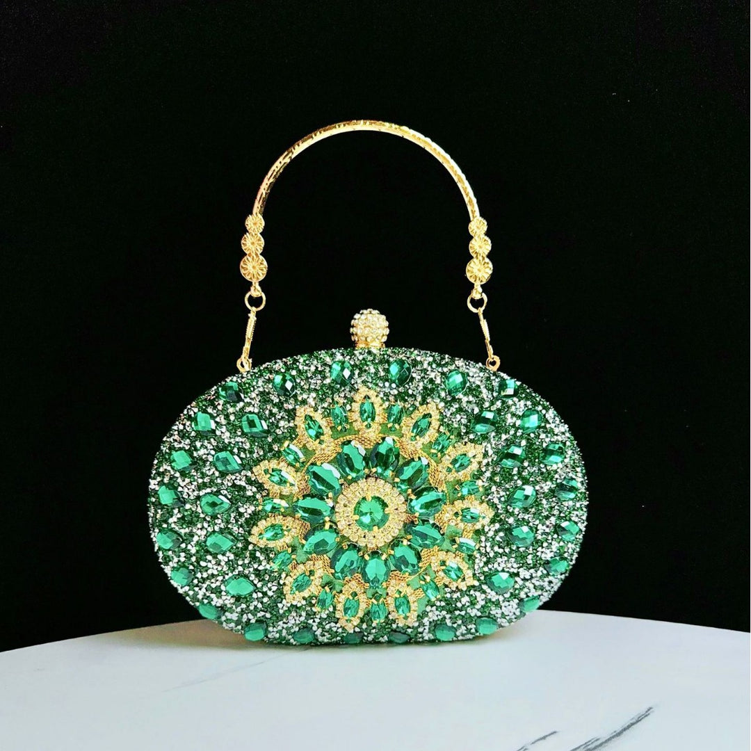 Decorative Bejeweled Evening Handbag