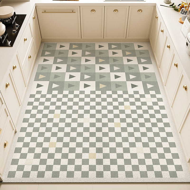 Floral Pattern Kitchen Rug