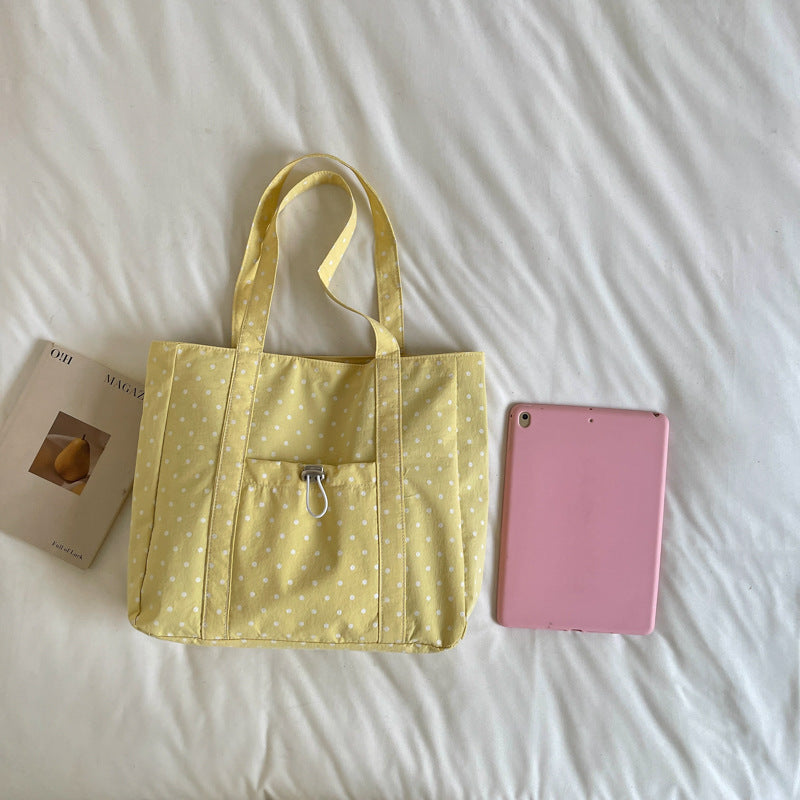 Versatile Polka Dot Tote Bag