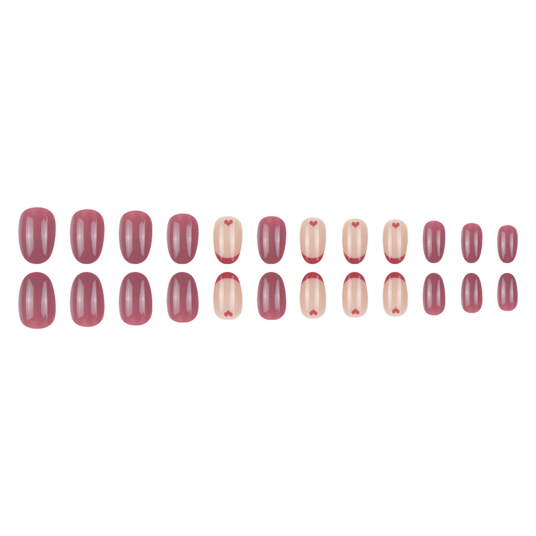 Creative Heart-Design Press-On Nails Kalsten