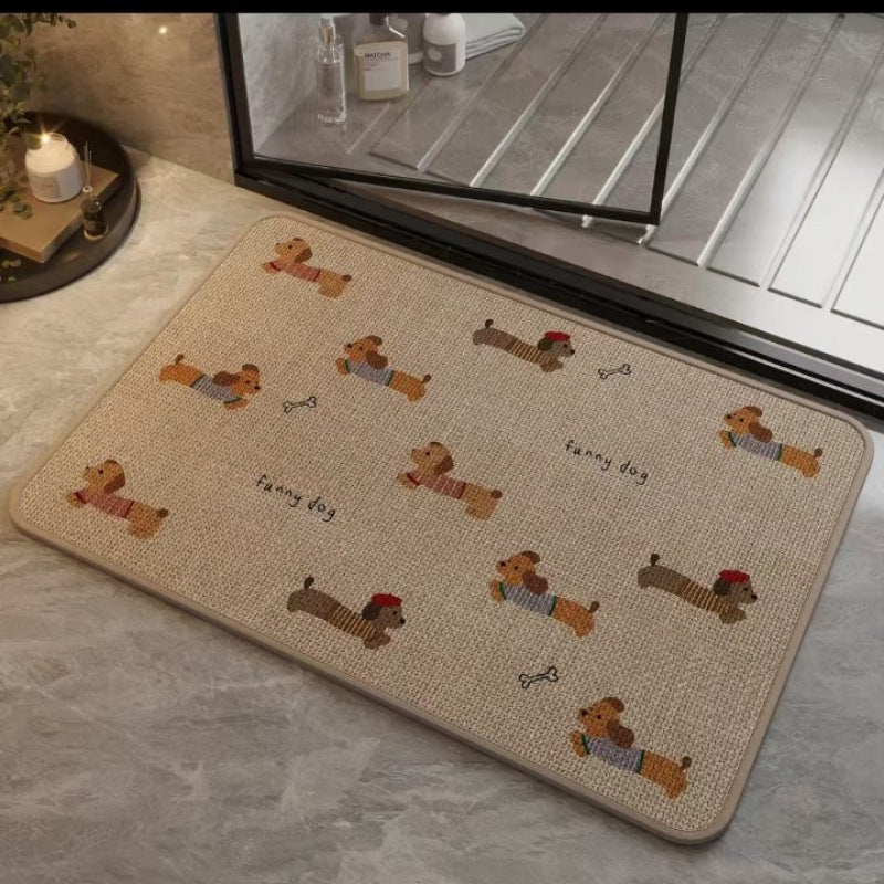 Fun Dog-Themed Anti-Slip Bath Mat Kalsten