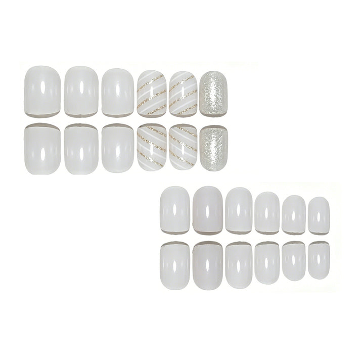 Elegant Glittery Nail Art Enhancements Kalsten