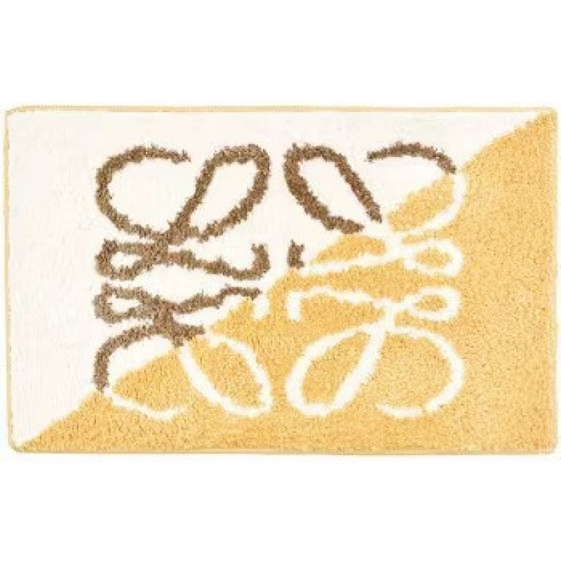 Cartoon Pig-Themed Bath Mat