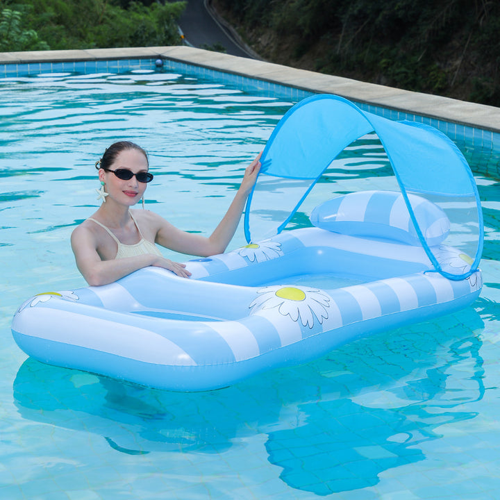 Women's Inflatable Lounger with Flower Design Kalsten