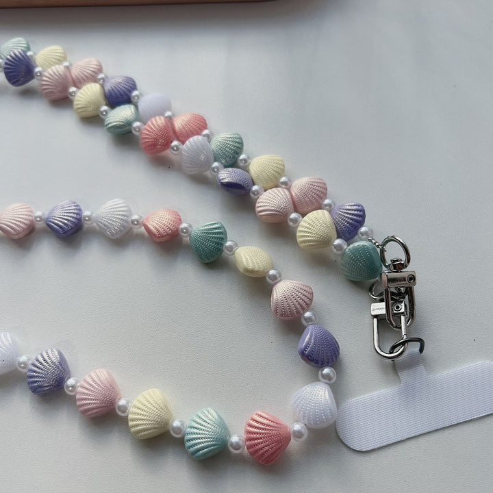 Shell Beaded Phone Lanyard Kalsten