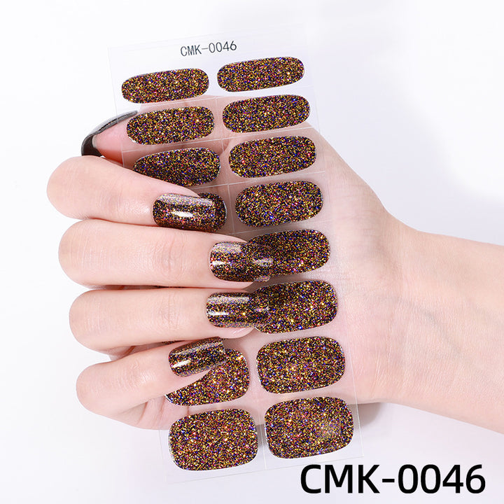 Glitter Finish Nail Wraps