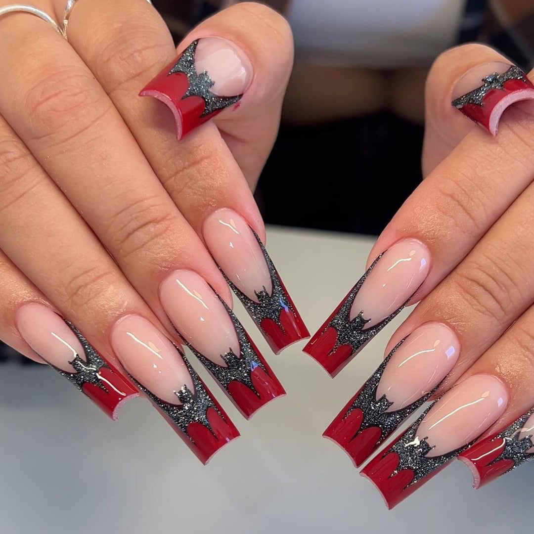 Artful Gel Nails with extraordinary Gothic design Kalsten