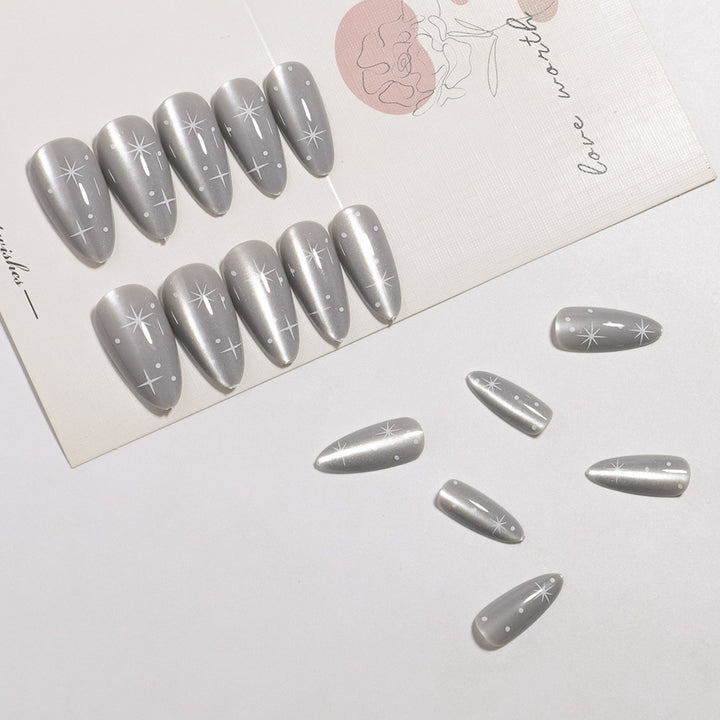 Premium Metallic Press-On Nail Tips Kalsten