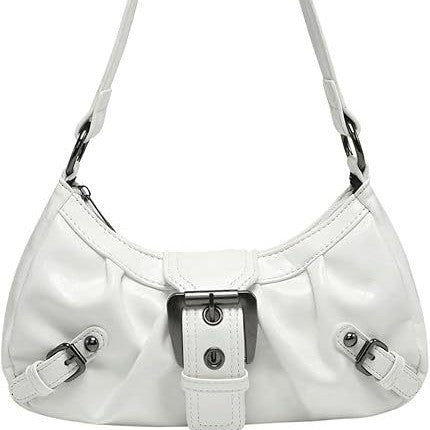 Shoulder bag with trendy design and decorative buckle closure Kalsten