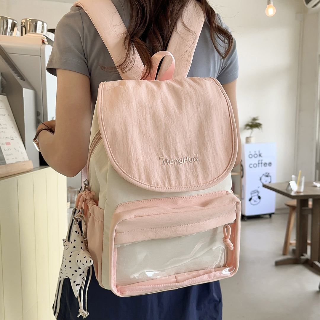 Stylish Transparent Utility Backpack Kalsten
