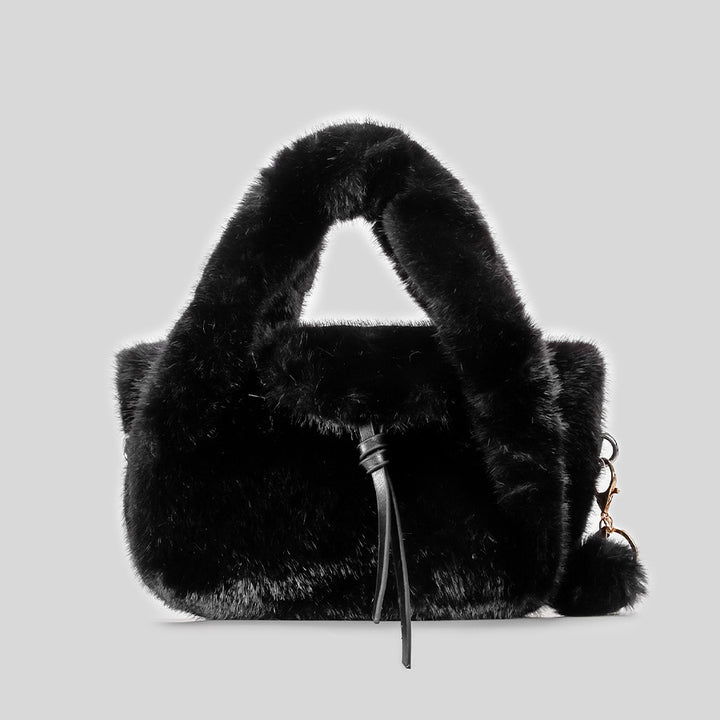 Luxurious Faux Fur Handheld Bag