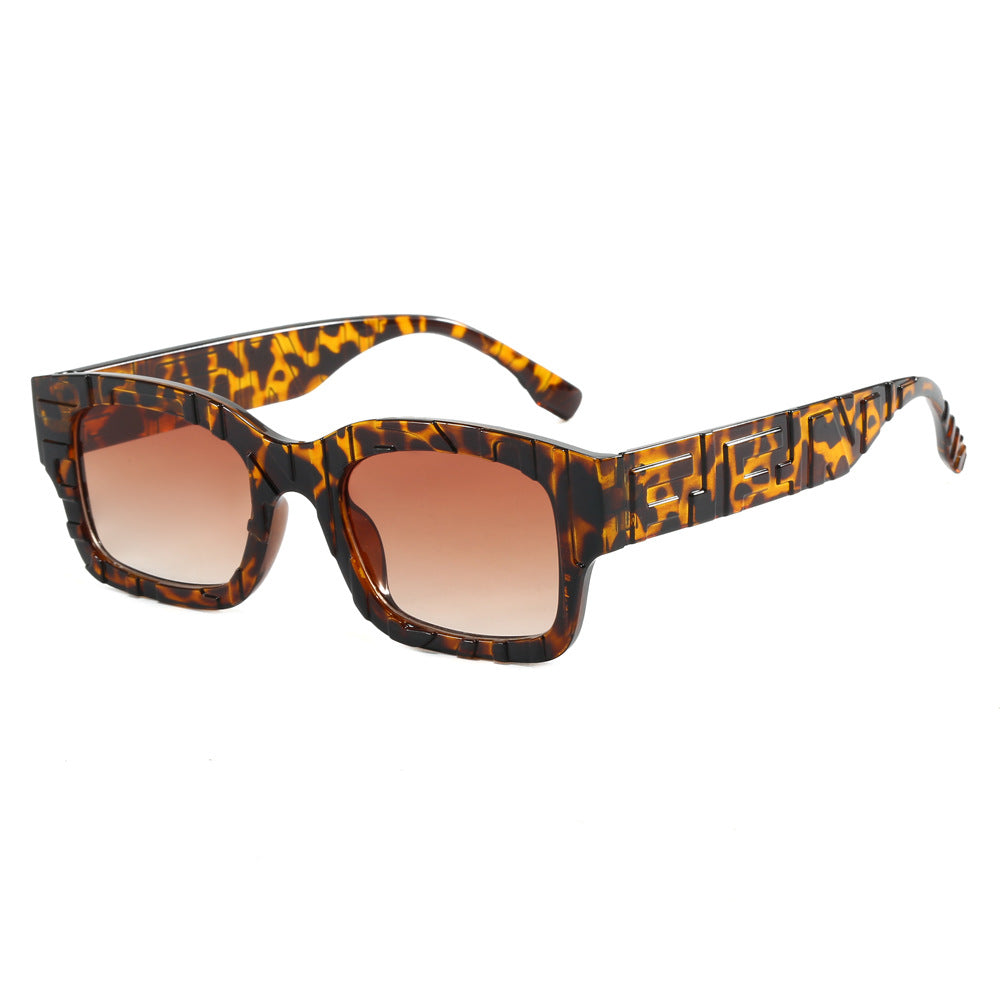 Women's fashionable square sunglasses with textured frame and UV protection Kalsten