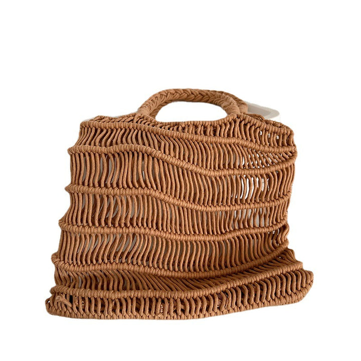 Handmade basket bag with braided design Kalsten