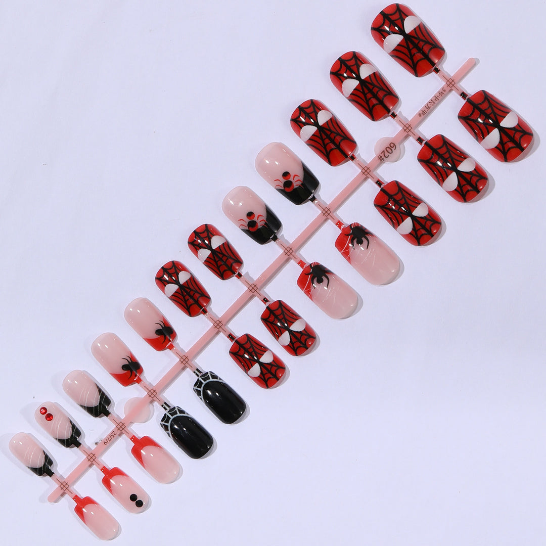 Spider-Themed Decorative Nail Art Kalsten