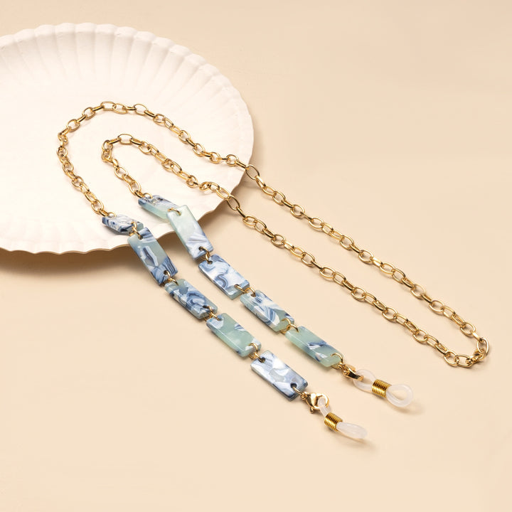 Chunky Abstract Pattern Eyewear Chain kalsten