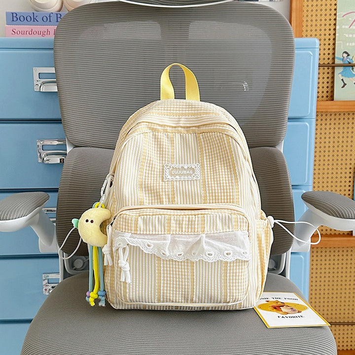 Cute Plaid Design Backpack Kalsten
