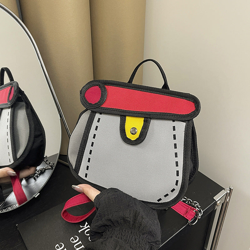 Trendy Cartoon-Style Mini Backpack Kalsten