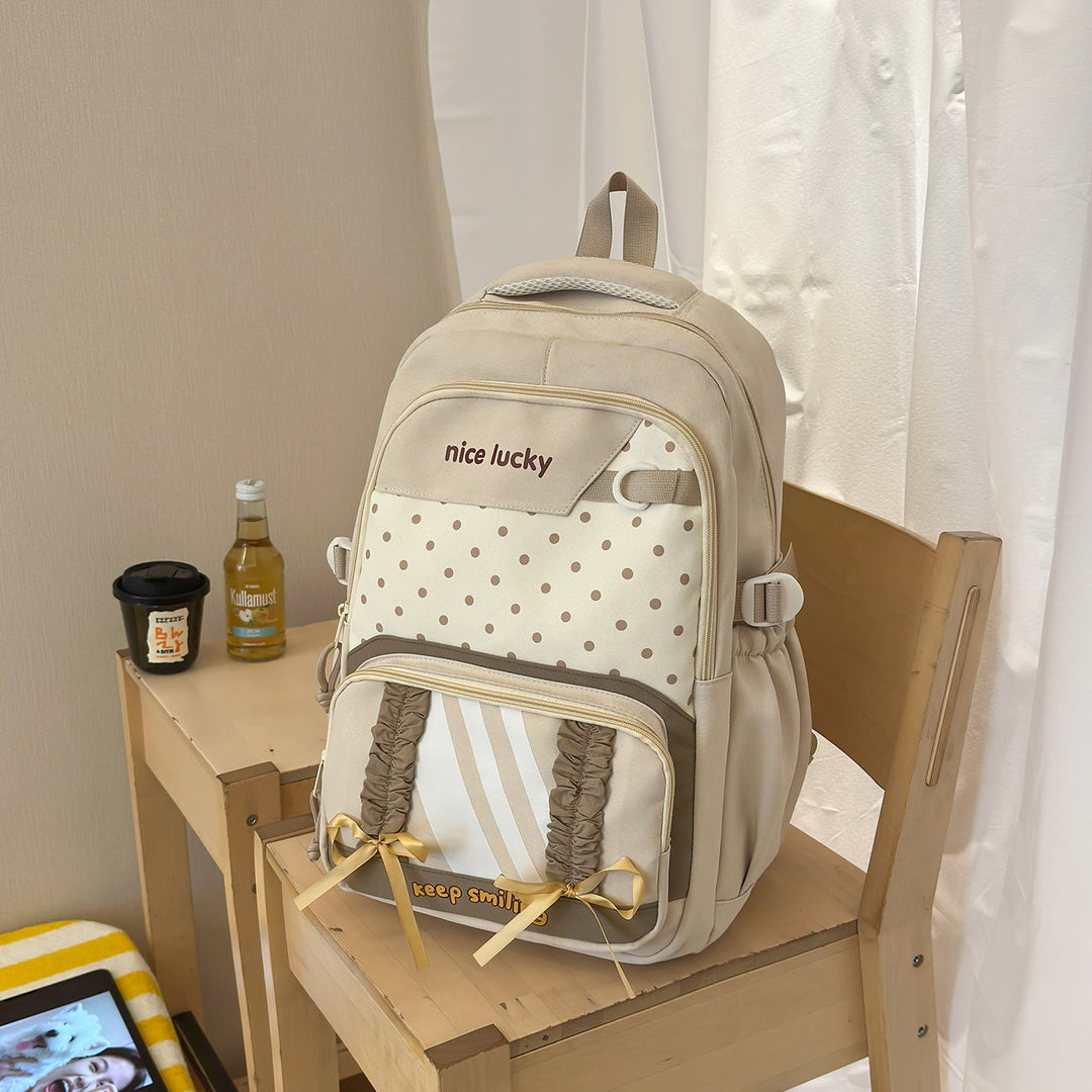 Stylish Multi-Functional Backpack with Cute Charms Kalsten